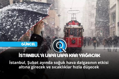 İSTANBUL'A LAPA LAPA KAR YAĞACAK