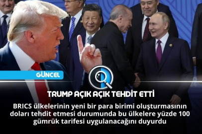 TRUMP AÇIK AÇIK TEHDİT ETTİ