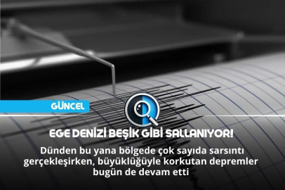 EGE DENİZİ BEŞİK GİBİ SALLANIYOR!
