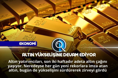 ALTIN YÜKSELİŞİNE DEVAM EDİYOR