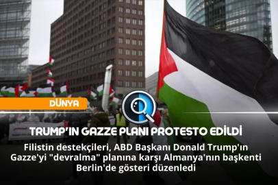 TRUMP'IN GAZZE PLANI PROTESTO EDİLDİ