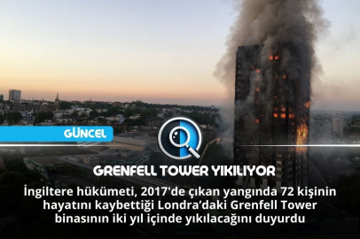 GRENFELL TOWER YIKILIYOR