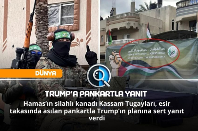 TRUMP'A PANKARTLA YANIT