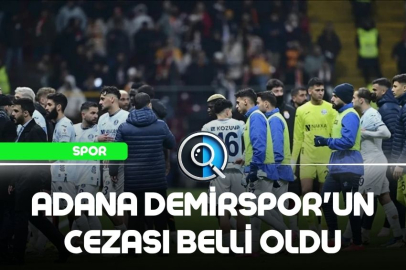 ADANA DEMİRSPOR'UN CEZASI BELLİ OLDU