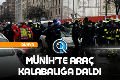 MÜNİH’TE ARAÇ KALABALIĞA DALDI