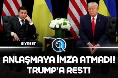 ANLAŞMAYA İMZA ATMADI! TRUMP’A REST!