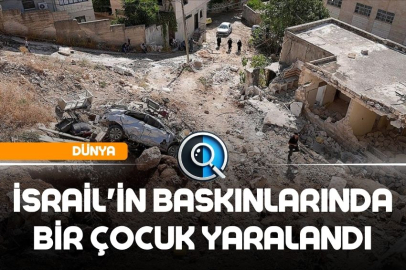 İSRAİL'İN BASKINLARINDA FİLİSTİNLİ BİR ÇOCUK YARALANDI, 14 KİŞİ GÖZALTINA ALINDI
