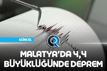 MALATYA'DA 4,4 BÜYÜKLÜĞÜNDE DEPREM