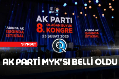 AK PARTİ MYK'SI BELLİ OLDU