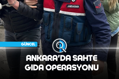 ANKARA'DA SAHTE GIDA OPERASYONU