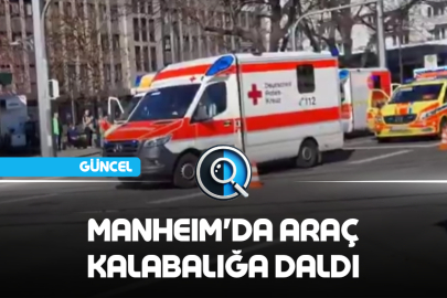 MANHEIM'DA ARAÇ KALABALIĞA DALDI