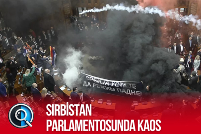 SIRBİSTAN PARLAMENTOSUNDA KAOS