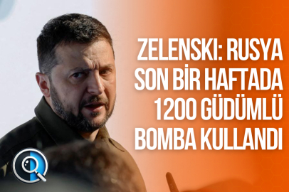 ZELENSKI: RUSYA SON BİR HAFTADA 1200 GÜDÜMLÜ BOMBA KULLANDI