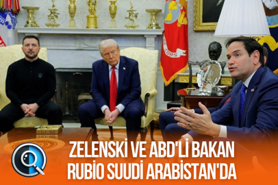 ZELENSKİ VE ABD'Lİ BAKAN RUBİO SUUDİ ARABİSTAN'DA
