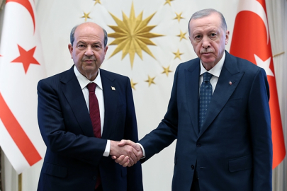 ERDOĞAN, KKTC CUMHURBAŞKANI TATAR İLE GÖRÜŞTÜ