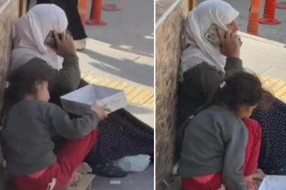 MARDİN'DE DİLENCİNİN LÜKS TELEFONUYLA KONUŞMASI GÜNDEM OLDU
