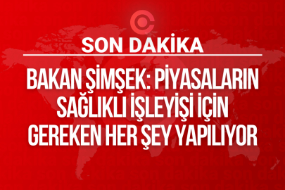 BAKAN ŞİMŞEK: PİYASALARIN SAĞLIKLI İŞLEYİŞİ İÇİN GEREKEN HER ŞEY YAPILIYOR