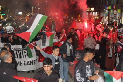 VAN'DA GAZZE İÇİN TEK YÜREK: FİLİSTİN’E DESTEK EYLEMİ