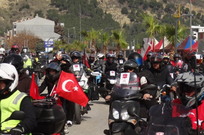 ÇANAKKALE ŞEHİTLERİNE MOTOSİKLETLİ SAYGI TURU