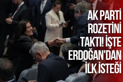 AK PARTİ ROZETİNİ TAKTI! İŞTE ERDOĞAN'DAN İLK İSTEĞİ